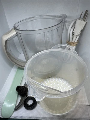 Beaba BabyCook Solo Work Bowl, Cutting Blade/ Nut, Spatula, Cord, Steamer Basket - Image 1 of 4