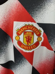 Manchester United Fußball Large 2022-23 Pre-Match Shirt Adidas rot schwarz weiß - Bild 1 von 5