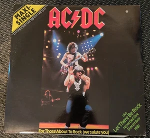 AC/DC For Those About To Rock 12" Maxi Single Vinyl ATL K 20276 - Picture 1 of 4