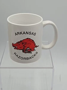 Vintage Arkansas Razorbacks Coffee Cup Mug White - Picture 1 of 6