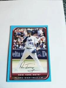 PEDRO MARTINEZ 2008 BOWMAN BLUE #39/500 METS RED SOX #195 - Picture 1 of 2