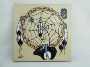 Piastrella Collezione Desiger da Earthtones -artista VAS 6"x6" 1990 acchiappasogni - Foto 1 di 5