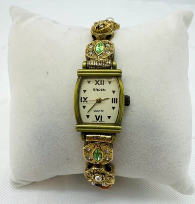 Reloj estilo encanto vintage de cuarzo Gruen para mujer tono dorado GR8064 Foto 1 de 4