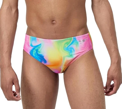 Speedo Men's Swimsuit Brief Endurance+ The One Sizes 32, 34, 36 or 38 Pride Swim - Image 1 of 4