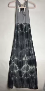 Gypsy Made In Hollywood CA Dress Sundress Tie dye Look Grey Silk 100% M NWOT - Picture 1 of 7