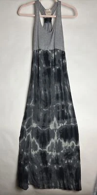 Gypsy Made In Hollywood CA Dress Sundress Tie dye Look Grey Silk 100% M NWOT - Image 1 of 4