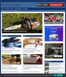 POWER TOOLS Website-Geschäft zum Verkauf - Arbeiten von zu Hause aus Internet-Geschäft - Bild 1 von 3