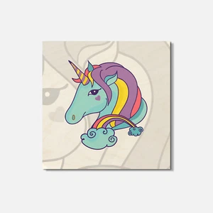My Little Pony 4'' X 4'' Square Wooden Coaster - Picture 1 of 3