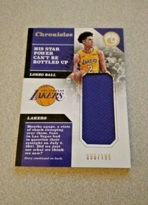 2017-18 Panini Chronicles #CS-LBL Lonzo Ball Lakers /199 - Picture 1 of 2