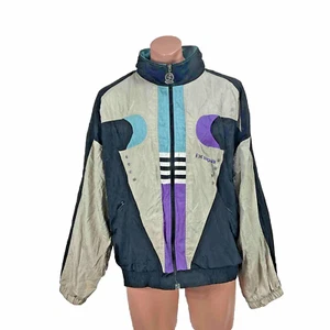 IXSPA by Jamie Sadock Vintage Jacket Men L Golf Tennis 90s 80s Track Windbreaker - Picture 1 of 9