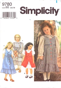 Simplicity 9780 ~ Childs Jumper~Collar-w/Long/Short sleeves Size 5-8 - Picture 1 of 4