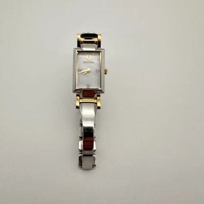 Bulova 98P229 Classic Diamond Two-Tone Stainless Steel Quartz Women's Watch - Image 1 of 4