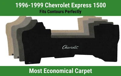 Alfombrilla delantera Lloyd Velourtex para Chevy Express 1500 96-99 con letras rojas de Chevy Foto 1 de 4