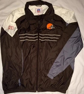 EUC NFL AFC Cleveland Browns Team Apparel Reekbok SI Jacket Mens Sz XL - Picture 1 of 5