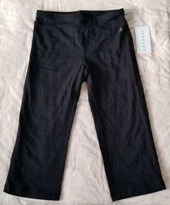 Danskin женщины брюки маленький черный спортивный полу облегающий йога эластичной lounge * новый с Ярлыками - Изображение 1 из 3