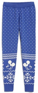 Gap Kids Disney Mickey Mouse Blue Snowflake Sweater Leggings S 6 7 $40 NWT - Picture 1 of 2