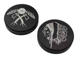 Abdeckung Gabelholm-Muttern - Indianer-Motive → Indian Chief Bobber Dark Horse - Bild 1 von 3