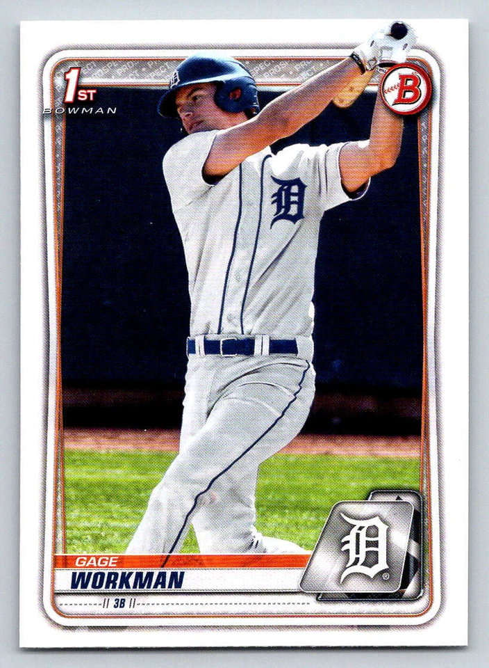 2020 Bowman Draft 1st Edition #BD33 Gage Workman (ref 214748) - Image 1 of 2