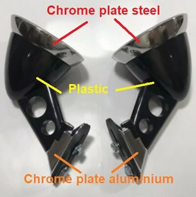 PARA TOYOTA COROLLA KE10 KE25 35 MARK II RX12 NEGRO CROMO GUARDABARROS ESPEJOS BALA Foto 1 de 4