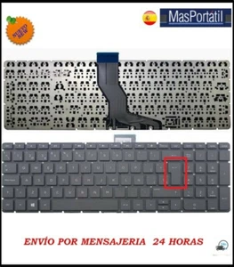 TECLADO ESPAÑOL NUEVO PORTATIL HP 17-G SERIES NEGRO *ENTER GRANDE* TEC55 - Imagen 1 de 1