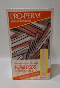 Vintage Pro Perm Rods 36 Salon Perm Rods for Medium Curls - Picture 1 of 3