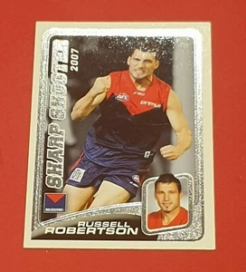 2007 Herald Sun Sharp Shooter Insert Russell Robertson - Melbourne Demons - Imagen 1 de 1