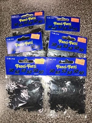 6 Packages Of 50 Confetti For 50th Birthday Party Supplies - Imagem 1 de 4