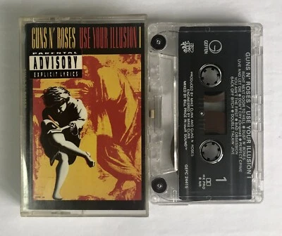 Guns N Roses - Use Your Illusion 1 - Cassette Tape GEFC-24415 Hype Sticker - Image 1 of 4