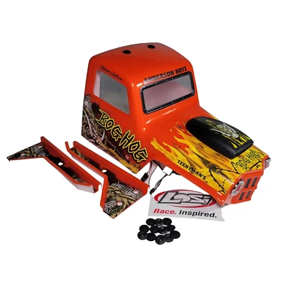 Losi LMT Bog Hog Body Factory Painted Orange Shell With LED Lights Mega Truck - Image 1 of 4