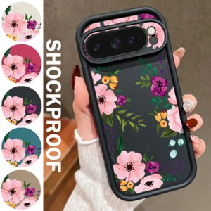 Funda protectora de silicona TPU con flores a prueba de golpes para teléfono Google Pixel 9 Pro XL 9A 8 7 - Imagen 1 de 19