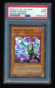 PSA 9 BARREL DRAGON 2002 YU-GI-OH! MRD METAL RAIDERS HOLO MRD-126 MINT CONDITION - Picture 1 of 2