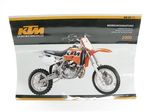 2000 KTM SX60 SX65 Owners Handbook Manual English Deutsch Francais Espanol - Picture 1 of 11