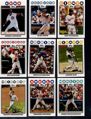 Béisbol Topps 2008 completa tu conjunto 1-250 compra más ahorra más Foto 1 de 4