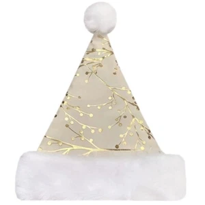 Santa Hat for Creative Gilding Pattern Hat for Christmas Party for Adult Ki - Picture 1 of 8