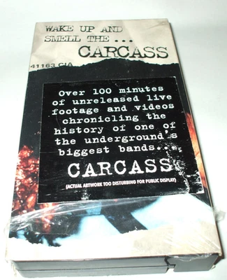 Wake Up And Smell The... Carcass - The Videos VHS Tape 1996 Earache Mosh 161V Foto 1 de 4