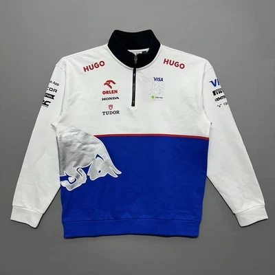 HUGO BOSS AG Visa Cash Up Racing Bulls Formula One Team Honda 1/4 Zip Sweater L - Image 1 of 4