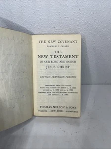 The New Covenant New Testament of Our Lord Savior Jesus Christ-RSV-Nelson 1946 - Picture 1 of 3