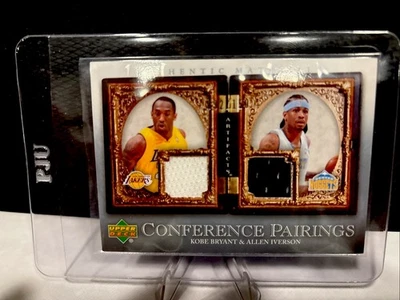 2007-08 Upper Deck Kobe Bryant/Allen Iverson Artifacts Jersey Card #/150 RARE!!! - Image 1 of 2