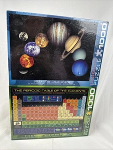 Stocking Stuffer Puzzles Science NASA Chemistry Periodic Table 1000ct Lot of 2 - Picture 1 of 2