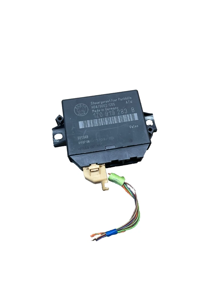 SKODA OCTAVIA MK2 2004-2013 PDC Parking Sensor Control Unit WITH PLUG 1Z0919283B - Image 1 of 1
