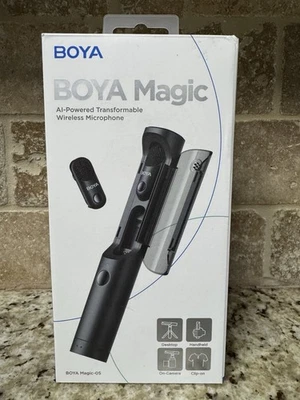 BOYA Magic Wireless Mini Microphones for iPhone/Android/PC/Camera, 4 Form-in-1 M — 第 1/2 张图片