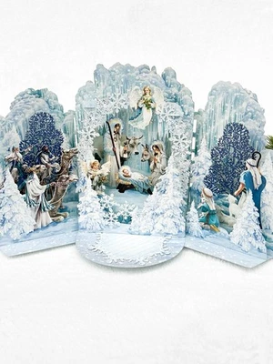 Pop Up Karte Weihnachten, Religiöse Weihnachtskrippe, Krippe - Bild 1 von 4