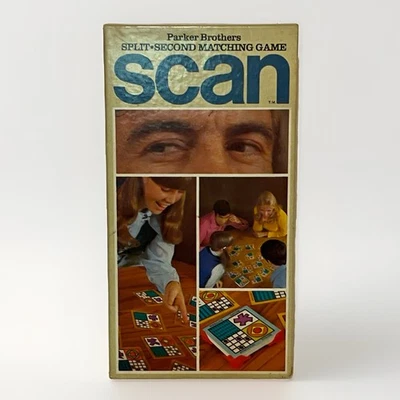 Parker Brothers Scan Card Game 1970 Split-Second Match Game No Instructions - Image 1 of 2