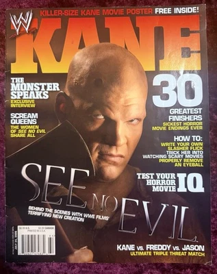 WWE Wrestling Magazine RAW July 2005 KANE See No Evil (No Poster) Horror - Image 1 of 4