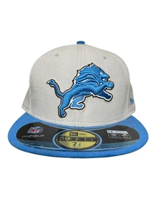 Gorra ajustada Detroit Lions New Era 59FIFTY talla 7 7/8 ropa del equipo de campo de la NFL - Imagen 1 de 7