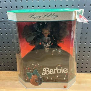 1991 Happy Holidays Special Edition African American Barbie Doll  #2696 New - Picture 1 of 13