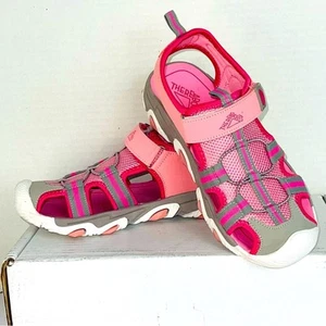 Thereabout Closed Toe Sport Sandal Hiking Water Bungee Laces Size 5 Pink NEW - Picture 1 of 8