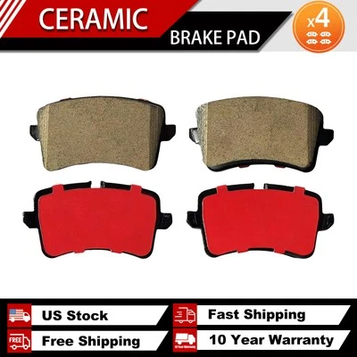Rear Ceramic Disc Brake Pads D1547 Fit for AUDI A6 QUATTRO 2012 - 2018 Foto 1 de 4