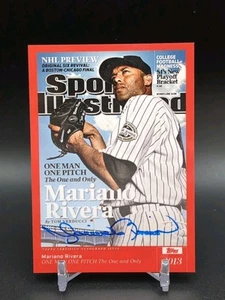 2021 Topps x Sports Illustrated Red #67C Mariano Rivera Autograph NY Yankees - Picture 1 of 2