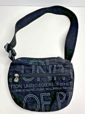 United Colors of Benetton Purse Black Nylon Small Logo Sellout Mini - Image 1 of 4